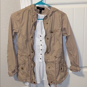 tan forever 21 cargo jacket